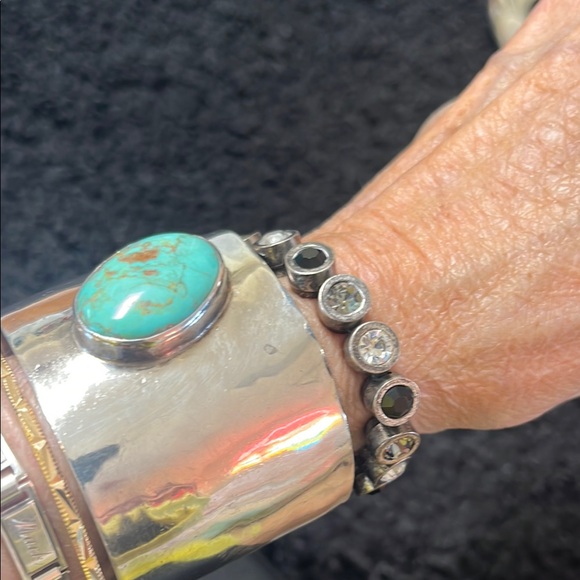 Vintage 1990’s Patricia Locke bracelet with faceted...